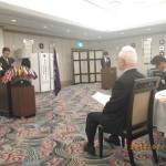 会長挨拶と林名誉顧問